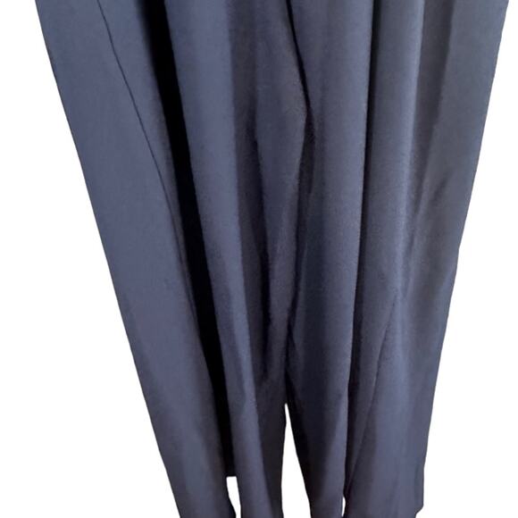 Eliza J Navy Blue Sleeveless One Piece Lined Pants Romper Women Sz 10 - Picture 9 of 12